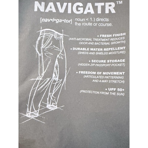 Kühl Navigatr Pants Mens 38x30 Gray Lightweight Hiking Stretch UPF 50+ Gorpcore - Picture 5 of 7